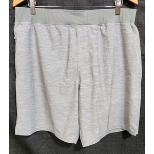 Veece Sz XXL Mens Sage Gray Workout Shorts‎ Drawstring Gym Active Lounge Running
